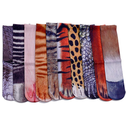 Engmoo Stocking Stuffers for Men Kids Teens Boys Women Novelty Animal Paw Socks Christmas White Elephant Gifts