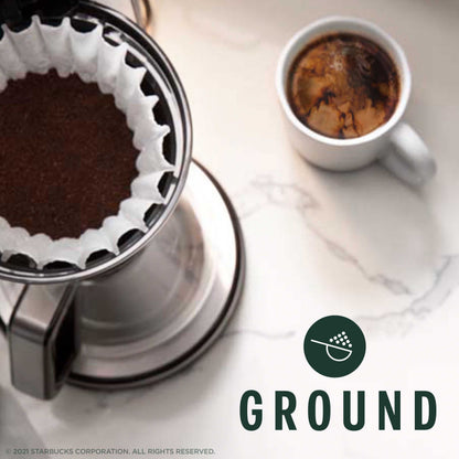 Starbucks Ground Coffee, Maple Pecan Flavored Coffee, Naturally Flavored, 100% Arabica, 1 bag (17 oz)