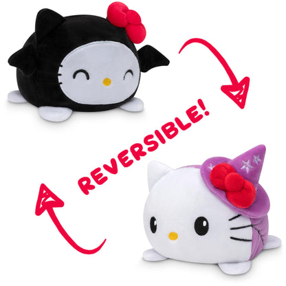 TeeTurtle - The Officially Licensed Original Sanrio Plushie - Witch + Bat Hello Kitty - Cute Sensory Fidget Stuffed Animals That Show Your Mood - Perfect for Halloween!
