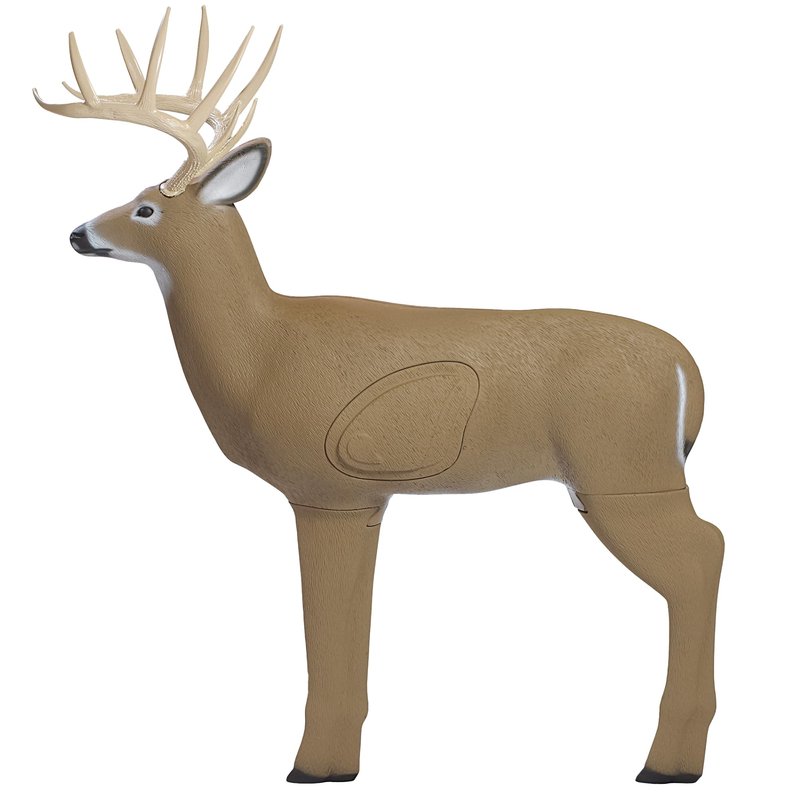 SHOOTER Buck 3D Archery Target, 48” Tall, Replaceable Insert for Long Life, Weather-Resistant Construction, High-Density Impact-Response Foam Withstands Field Points, Broadheads, and Expandables