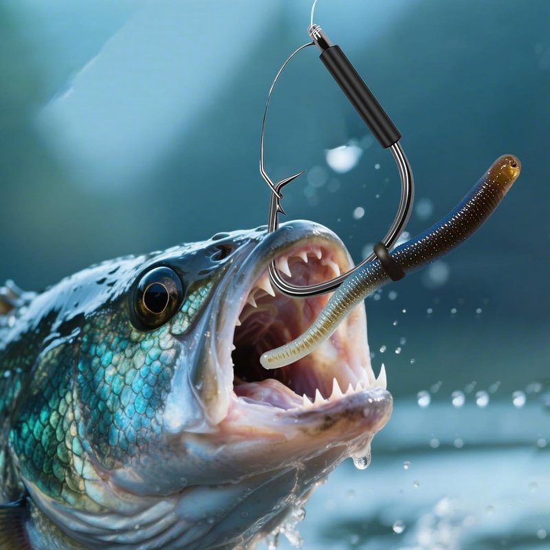 25-Pack Weedless Wacky Rig Hooks - Ultra Sharp Neko Rig Circle Hooks for Bass & Catfish | Saltwater & Freshwater
