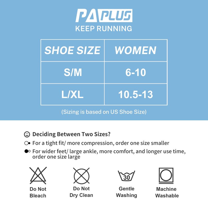 PAPLUS Compression Running Socks Women (6 Pairs), Ankle Athletic Socks Low Cut with Arch Support