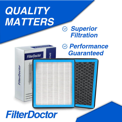 FilterDoctor CF11671 Cabin Air Filter with Activated Carbon Compatible with 2007-2012 Mazda CX-7, 2016-2023 Ram 1500 2500 3500 4500 5500 & 2019-2023 Ram 1500 Classic | HEPA Cabin Air Filter CP671