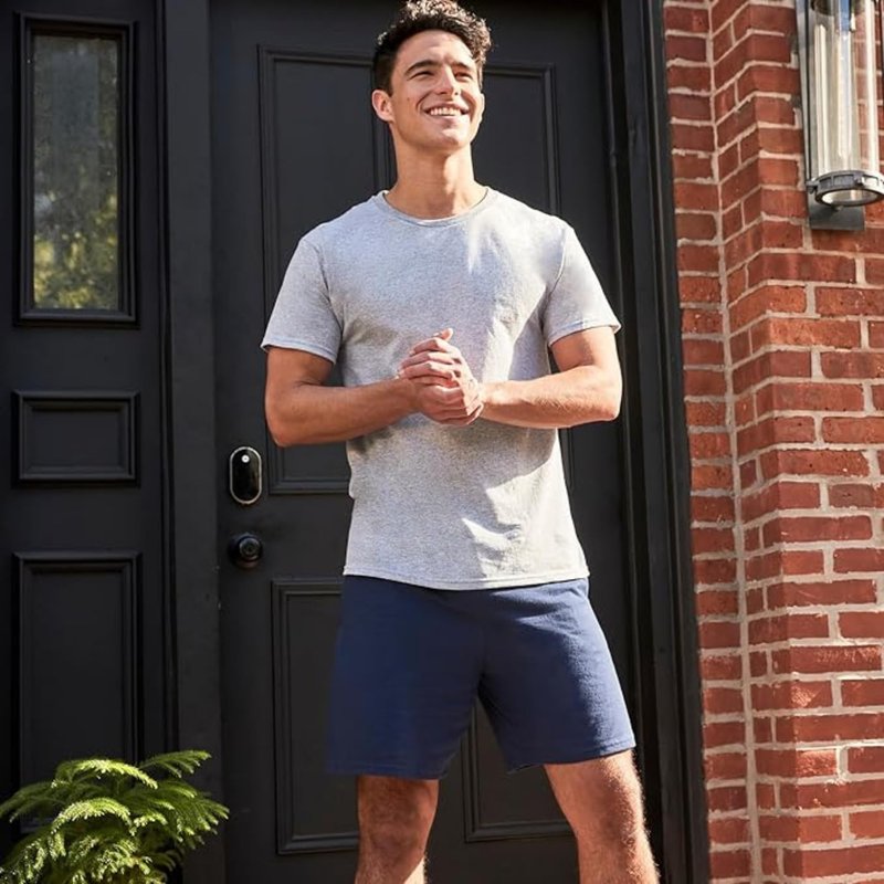 Hanes Men's Jersey Pocket Short Navy 2XL