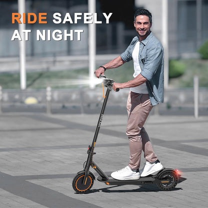 VOLPAM Electric Scooter, 350W/500W, 8.5"/10" Tires, 12/21/28 Miles Range, 16/19/22Mph, Folding E-Scooter with Dual Braking (8.5''-12Miles-350W)