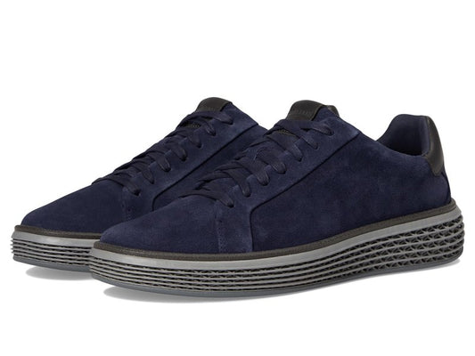 Cole Haan Men's Grandpro Court Skyweave Sneaker, Midnight Moon Suede/Raven, 13-W US