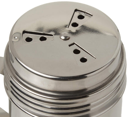 Tablecraft, 10 oz, Silver Stainless Steel Dry Rub Shaker with Handle, 10-Ounce (BBQ160H)