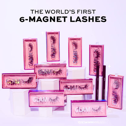 Glamnetic Magnetic Eyelashes - Virgo | Short Magnetic Lashes, 60 Wears Reusable Faux Mink Lashes Natural Look - 1 Pair