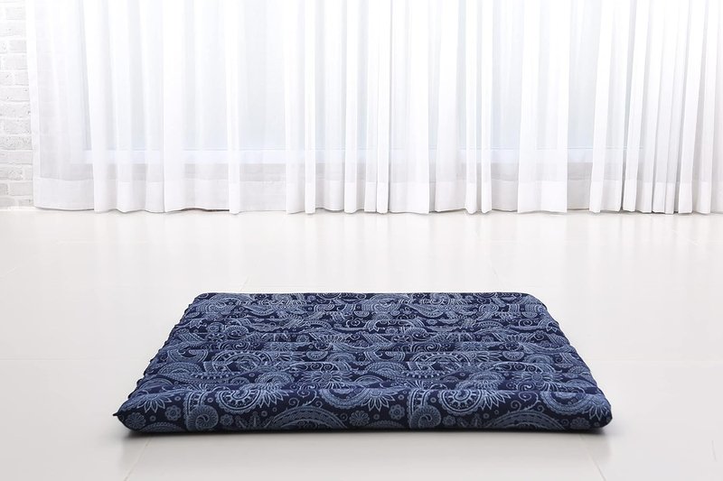Meditation Cushion Set - Round Zafu Pillow & Square Roll-Up Zabuton Mat | Kapok Filled Comfort