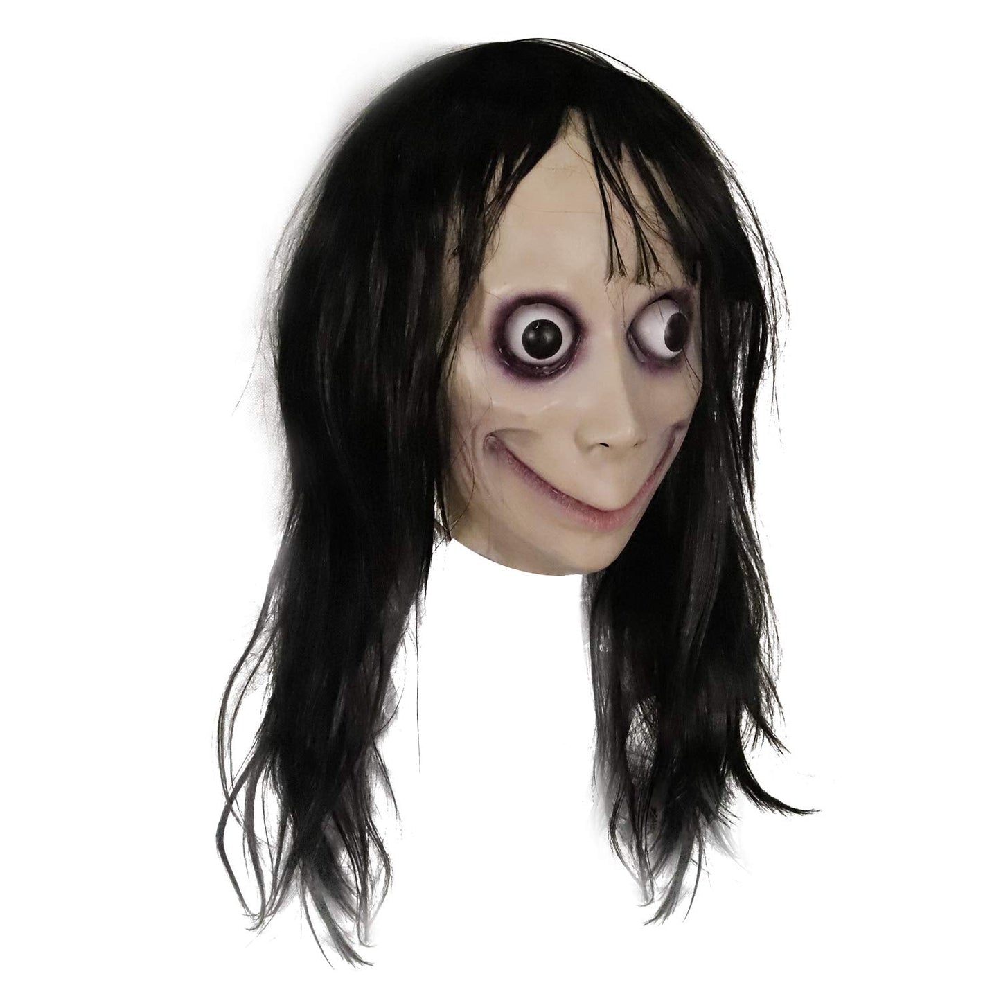 MOLEZU MOMO Mask for Adult Horror Devil Mask, Scary Costume Halloween Creepy Cosplay Party Decoration Prop, Halloween Scary Masks.