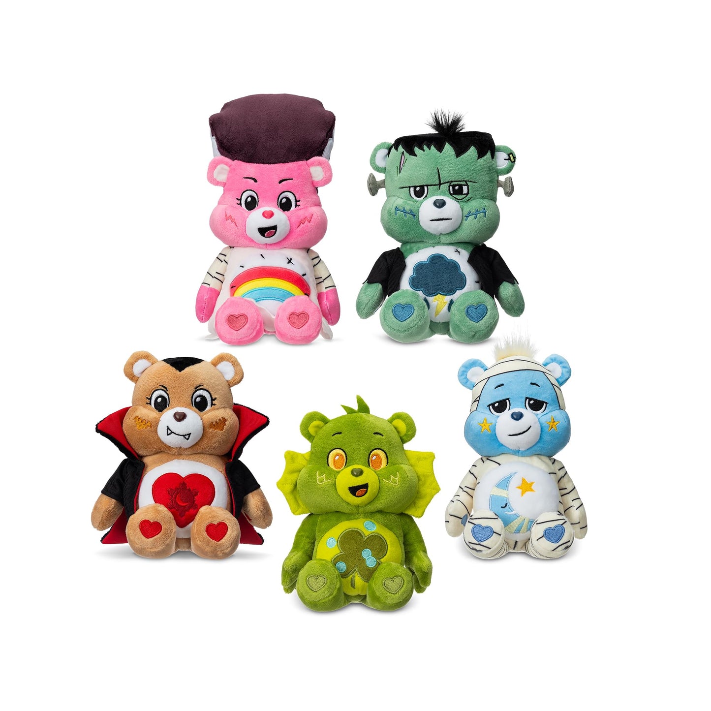 Care Bears Basic Fun, Good Luck as the Creature from the Black Lagoon, Universal Monsters 22cm Plush, Cuddly Toys for Children, Cute teddy bear, Suitable for Girls and Boys Ages 4+
