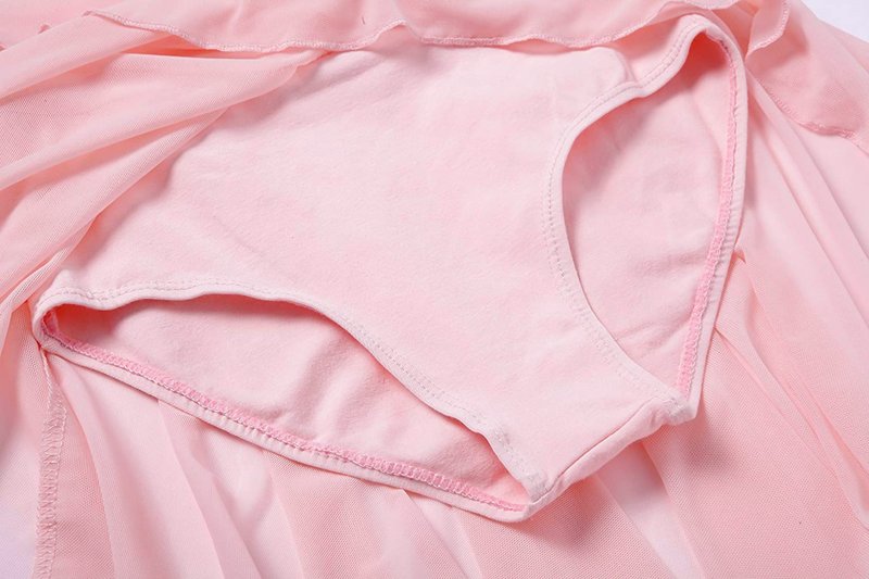 MdnMd Ballet Leotards for Girls Toddler Long Sleeve Dance Leotard Skirted Gymnastics Ballerina Outfit AM300 (Ballet Pink, 4-6 Years)