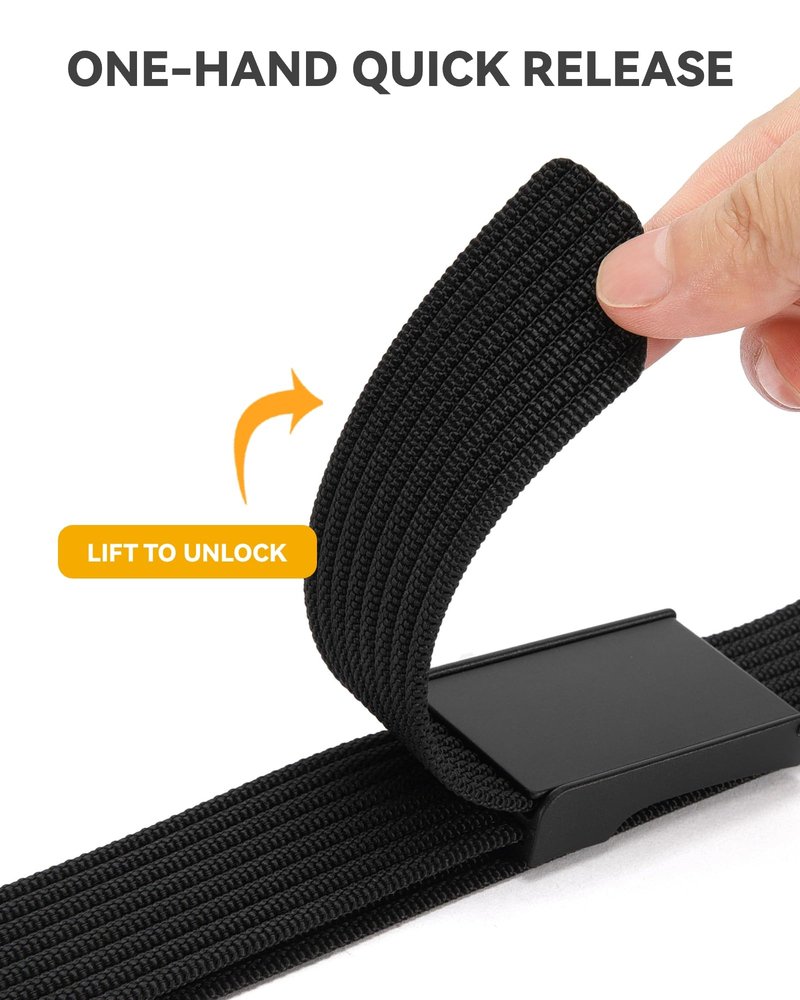 CHAOREN Mens Belt – 1.5" Nylon Webbing Belt with Quick Release Buckle - Adjustable Fit for Casual, Work & Military - One Size