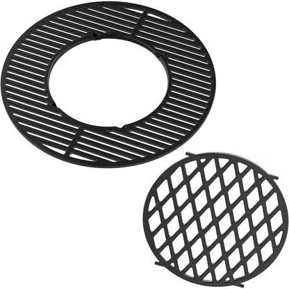 onlyfire Cast Iron Gourmet BBQ System Cooking Grate replacement for 57CM Weber Charcoal Grills