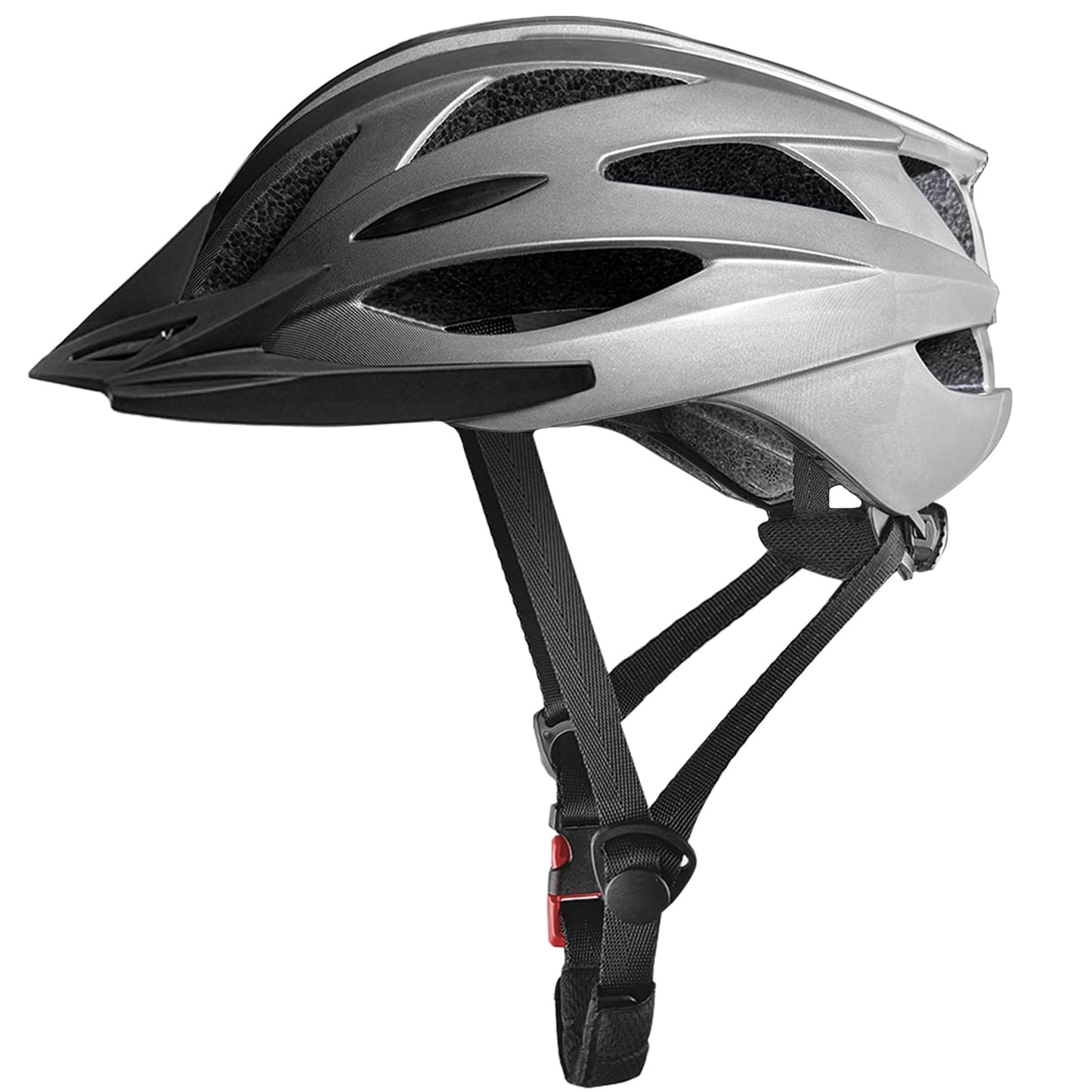 SAEROVIE Adult Bike Helmet, Mountain and Road Bicycle Helmets with Visor, Lightweight Breathable and 56 to 62 cm Adjustable Cycling Riding Helmets for Mens and Womens
