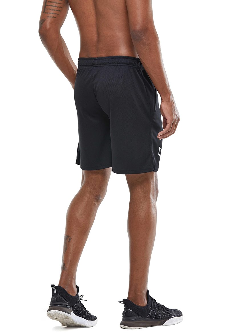 G Gradual Men's 2 Pack 7" Workout Running Shorts Quick Dry Lightweight Gym Shorts with Zip Pockets (2 Pack: Black/Black Large)