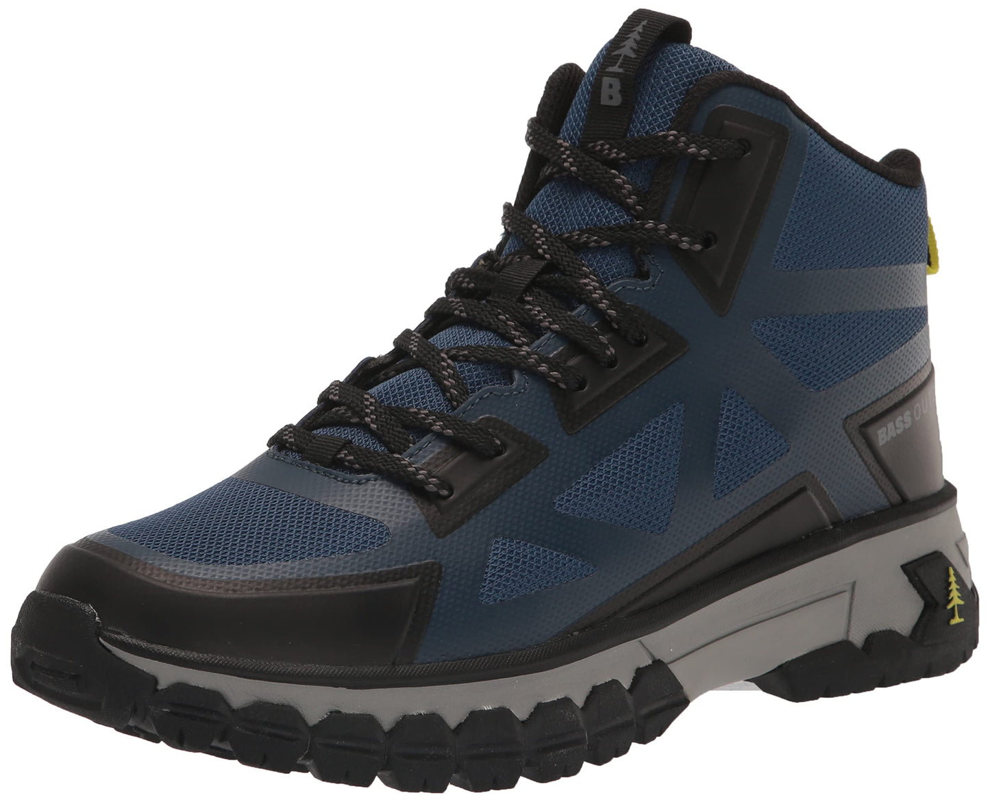 BASS OUTDOOR MEN'S BOOTS PEAKSEAMLESSHIKERMID,ENSIGN BLUE, 9