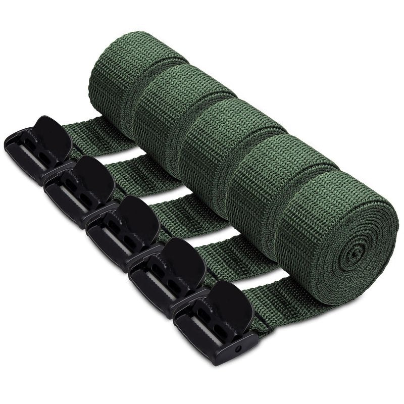 KJK 5 Pack Trail Camera Straps with Buckles, Heavy Duty Hunting Equipment for Hunters to Mount Game Cameras