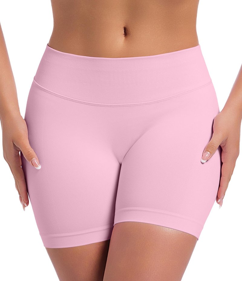 OVESPORT 3 Pack Seamless Women Workout Shorts Scrunch Butt Lifting Gym Booty Biker Shorts