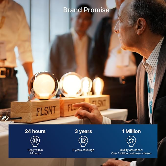 FLSNT 576 Pack B11 E12 LED Candelabra Bulbs, 60W Equivalent Dimmable Chandelier Light Bulbs, 2700K Soft White, 82 CRI, UL & CA65 Listed, Energy Saving Candle Bulbs for Wholesale Projects