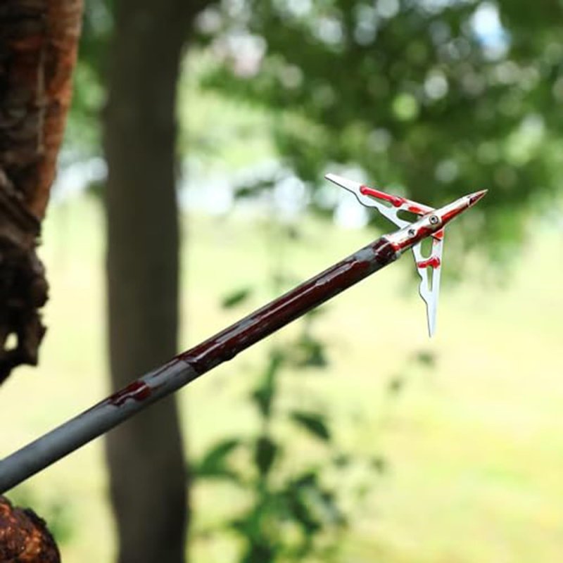 KEAUP 20 inch Carbon Crossbow Bolts with Crossbow Broadheads and Lighted Nocks, 6 Pack Hunting Carbon Crossbow Arrows for Archery Practice and Hunting