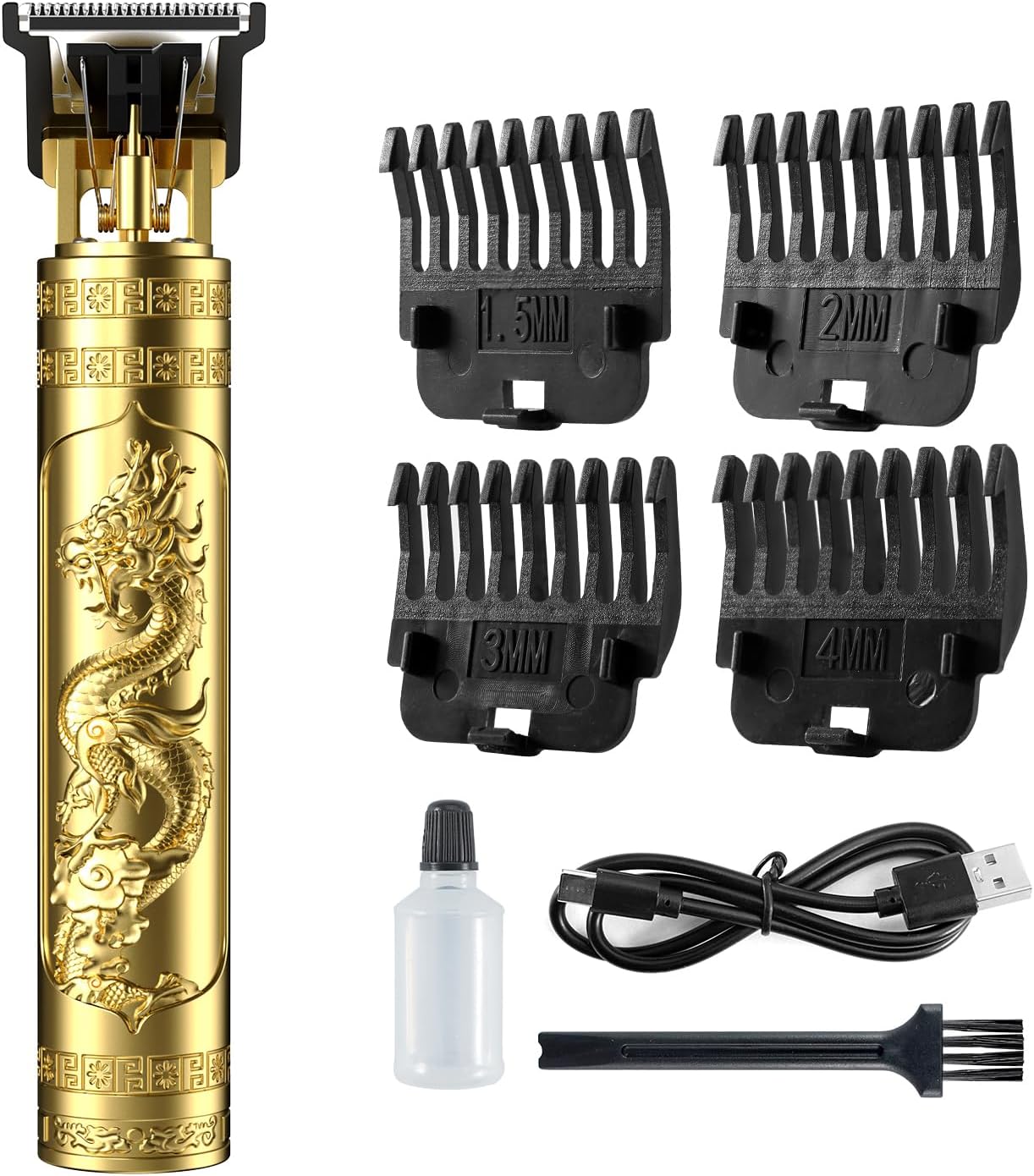 gunkill Hair Clippers-Beard Trimmer for Men-Rechargeable Hair Clipper and Trimmer-for Men and Children