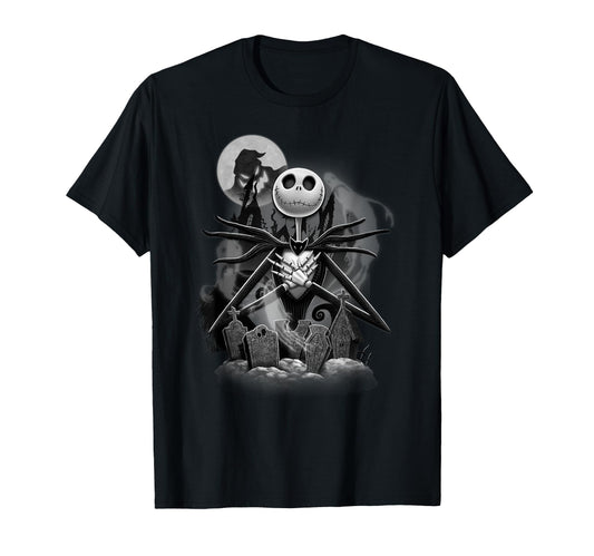 Disney - Nightmare Before Christmas Jack Night Scene T-Shirt