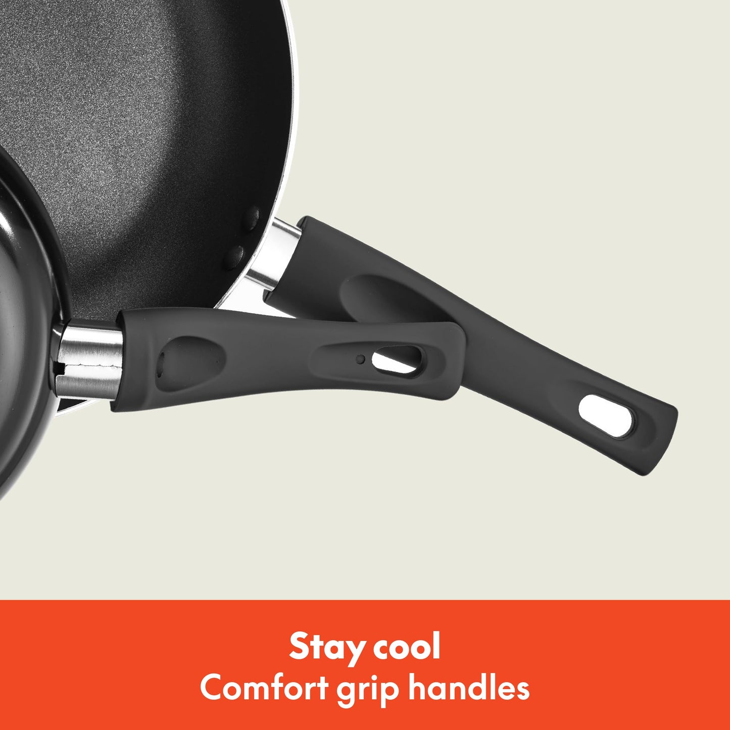 bella Cookware Set, 12 Piece Pots and Pans with Utensils, Nonstick PFOA Free Scratch Resistant Cooking Surface Compatible with All Stoves, Nylon and Aluminum, Black