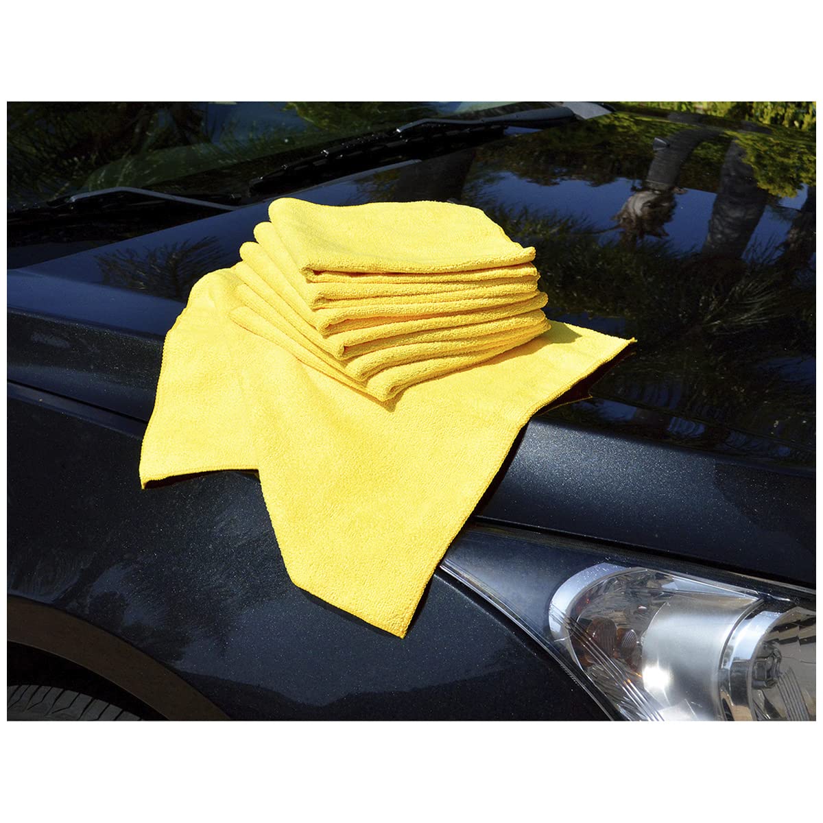 Kirkland Signature 713160 Ultra Plush Microfiber Towels 36 Pack, Yellow,H 40.6 x W 40.6 cm