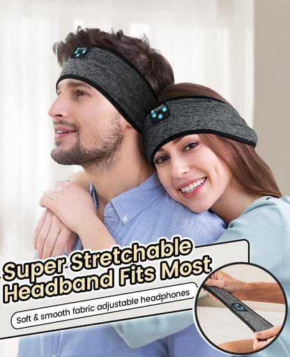 Fulext Sleep Headband - Bluetooth Sleep Headphones for Side Sleepers, Reduce Snoring Disturbance, Sports & Tech/Birthday Gift for Women, Men, Mom, Dad