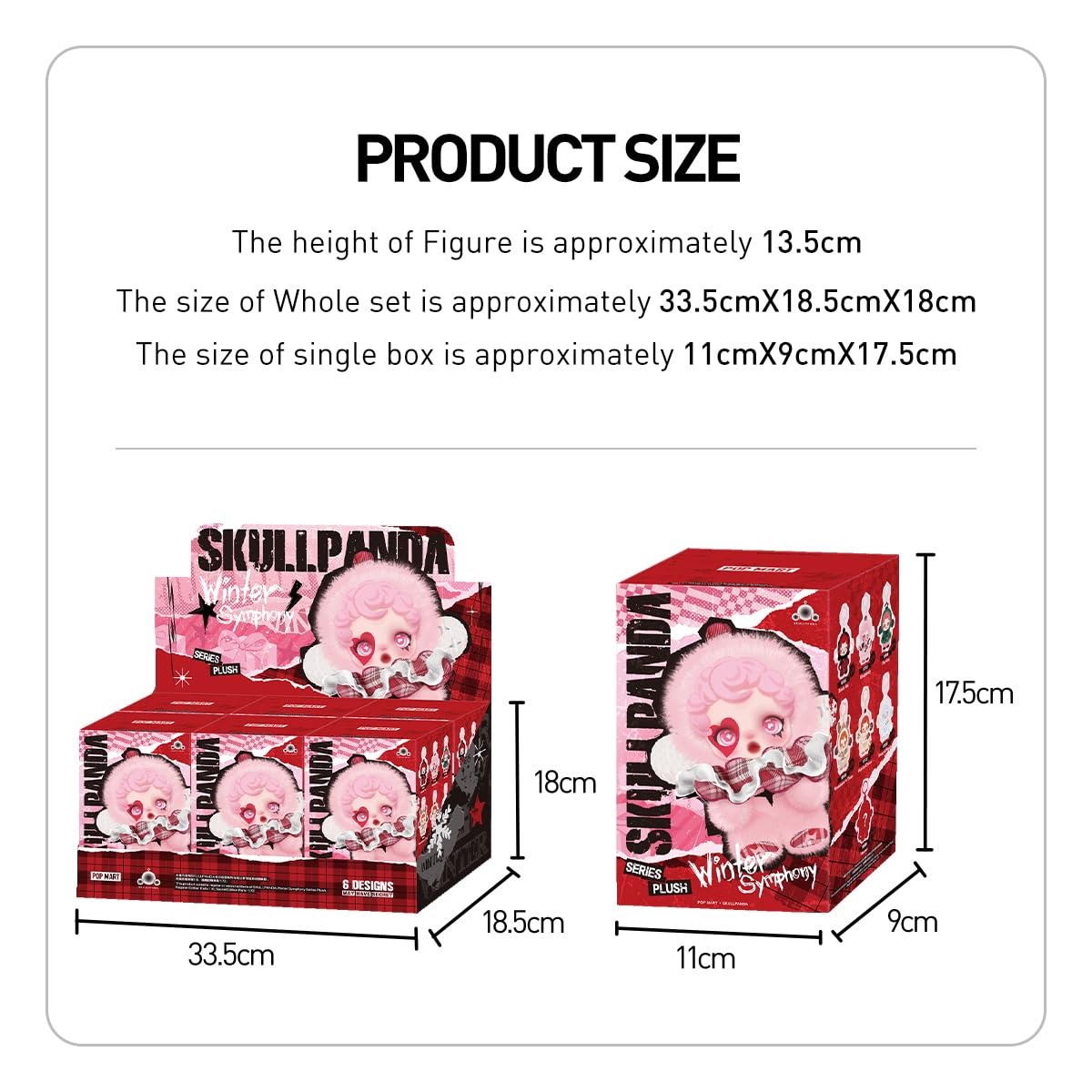POP MART SKULLPANDA Winter Symphony Series Plush 1Box Premium Design Gifts for Women Fan-Favorite Collectible Chic Art Toy Action Figure