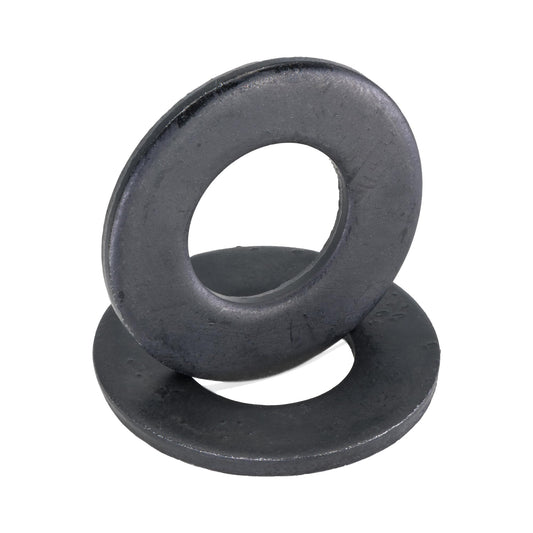 Black Washer Fits 3/8" Diameter Screw Size (50 pcs), 13/16" Outside Diameter, Steel with Weatherproof Black Ruspert Coating for Outdoor Use by Makers Bolt