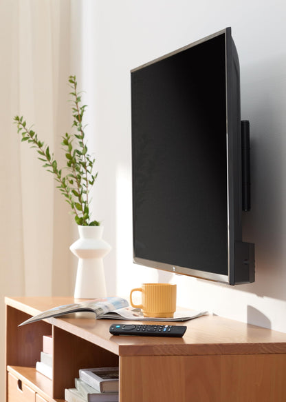 Amazon Basics Full Motion Articulating TV Monitor Wall Mount for 26" to 55" TVs and Flat Panels up to 80 Lbs, Black