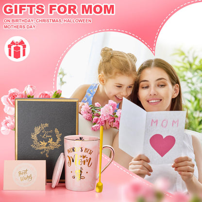 Best Friend Birthday Gifts for Women, Friendship Gifts for Women, Unique Birthday Valentines Day Gift Ideas for Her, Friends Female, Besties, BFF Ceramic Marble Coffee Mug Gift Box Printed Gold 14 oz