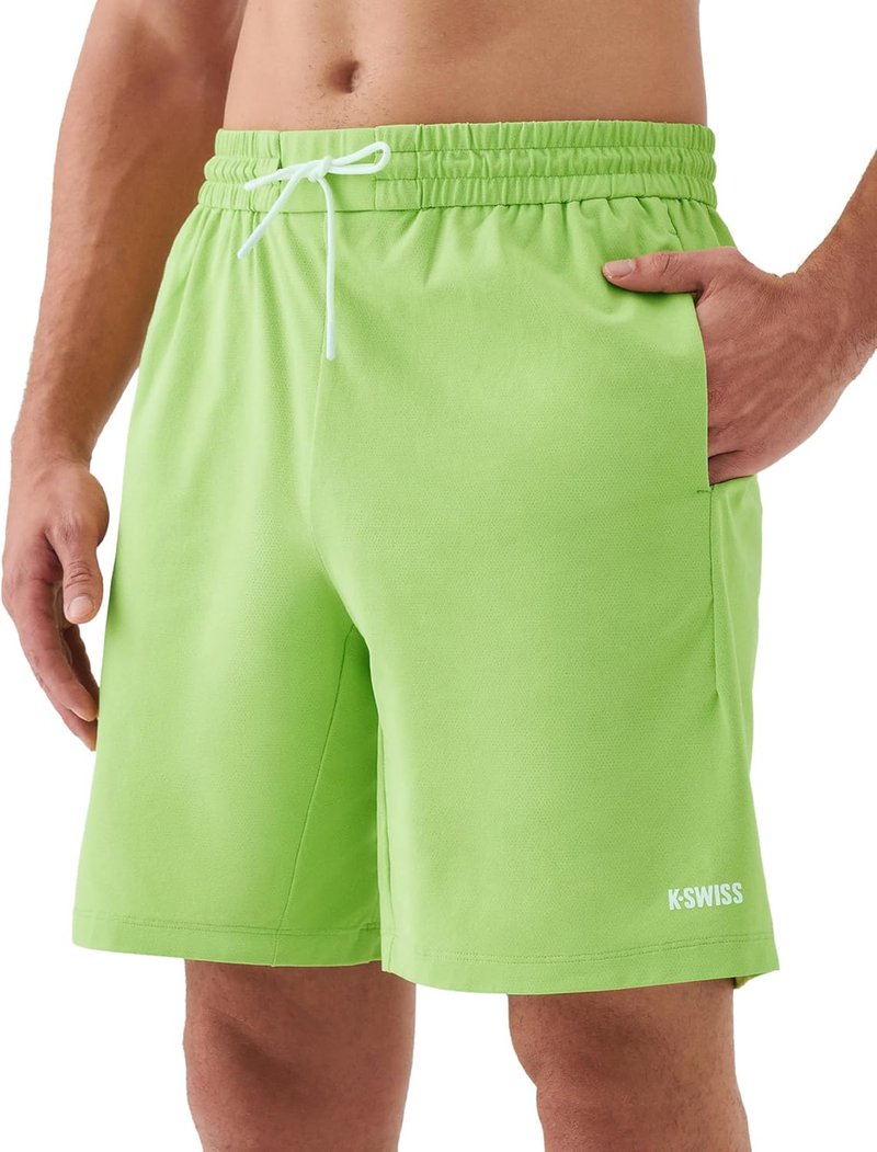 K-Swiss Men's Athletic Running Shorts - Lightweight Breathable Gym & Basketball Shorts | 7" Inseam