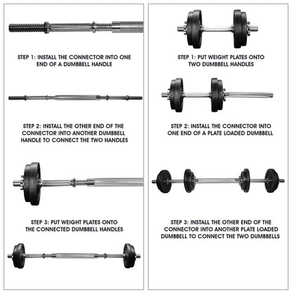 Yes4All Adjustable Weights Dumbbells Set - Exercise & Workout Equipment for Home Gym, Size Options Available 50lb, 60lb