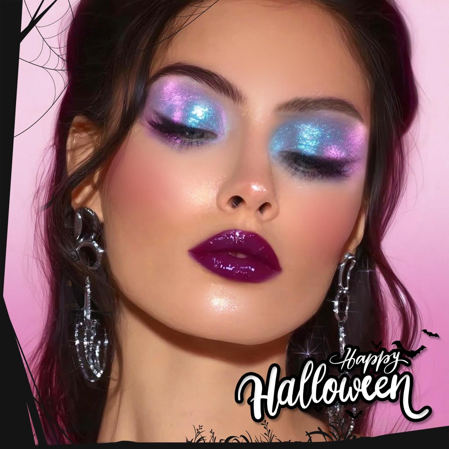 JUR MORNIER Multichrome Liquid Eyeshadow Set,3 Colors Multi-Dimensional Fairy Makeup,High Pigment Waterproof Aurora Eye Shadow,Ultre Fine Tip Glitter Eyeliner (01 Aurora+02 Twilight+03 Moonbow)