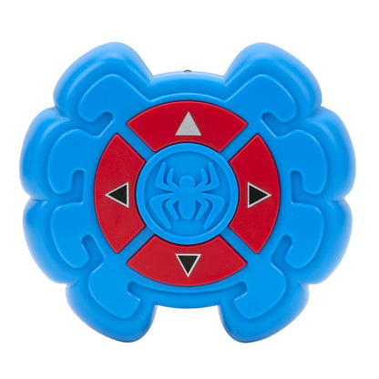 Jazwares Marvel Spidey and His Amazing Friends Web Crawler RC - Remote-Controlled Vehicle - Features Built-in Super Hero with 4 Controller Functions, Blue & Red