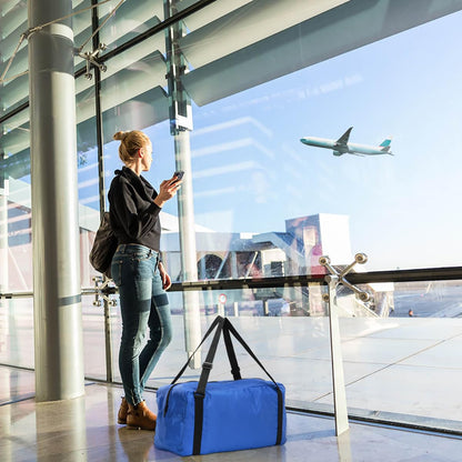HOLYLUCK Foldable Travel Duffel Bag For Women & Men Luggage Great for Gym, blue, OneSize, Travel Bag