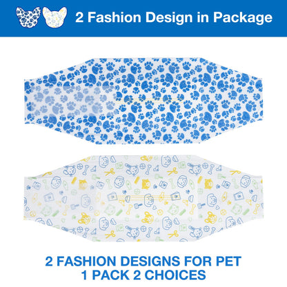 Dono Disposable Dog Nappies Male, 20 Pcs, Wetness Indicator, Male Dog Wraps, Dog Belly Bands, Super Absorbent, Leak-Proof, Incontinence, Excitable Urination, Heat, Marking Issues, M