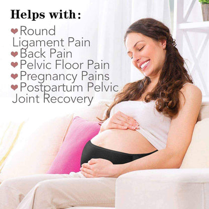 AIWITHPM Maternity Belt Pregnancy Support Belt Belly Band Relieve Lower Back, Pelvic, and Hip Pressure (Breathable/Adjustable)