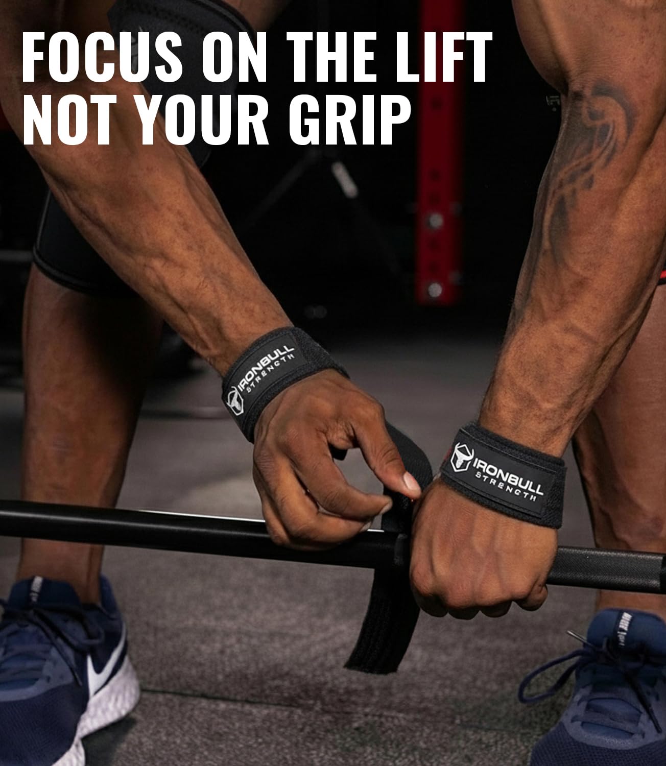Lifting Wrist Straps for Weightlifting (1 Pair) – Padded Lifting Straps for Deadlifts, Powerlifting, Strength Training & Bodybuilding – Gym Straps for Men & Women (Navy Blue)