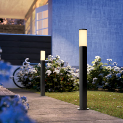 Philips LED Utrecht Outdoor Post Light 20W [Anthracite] Water Resistant IP44, for Garden, Patio and Terrace Lighting