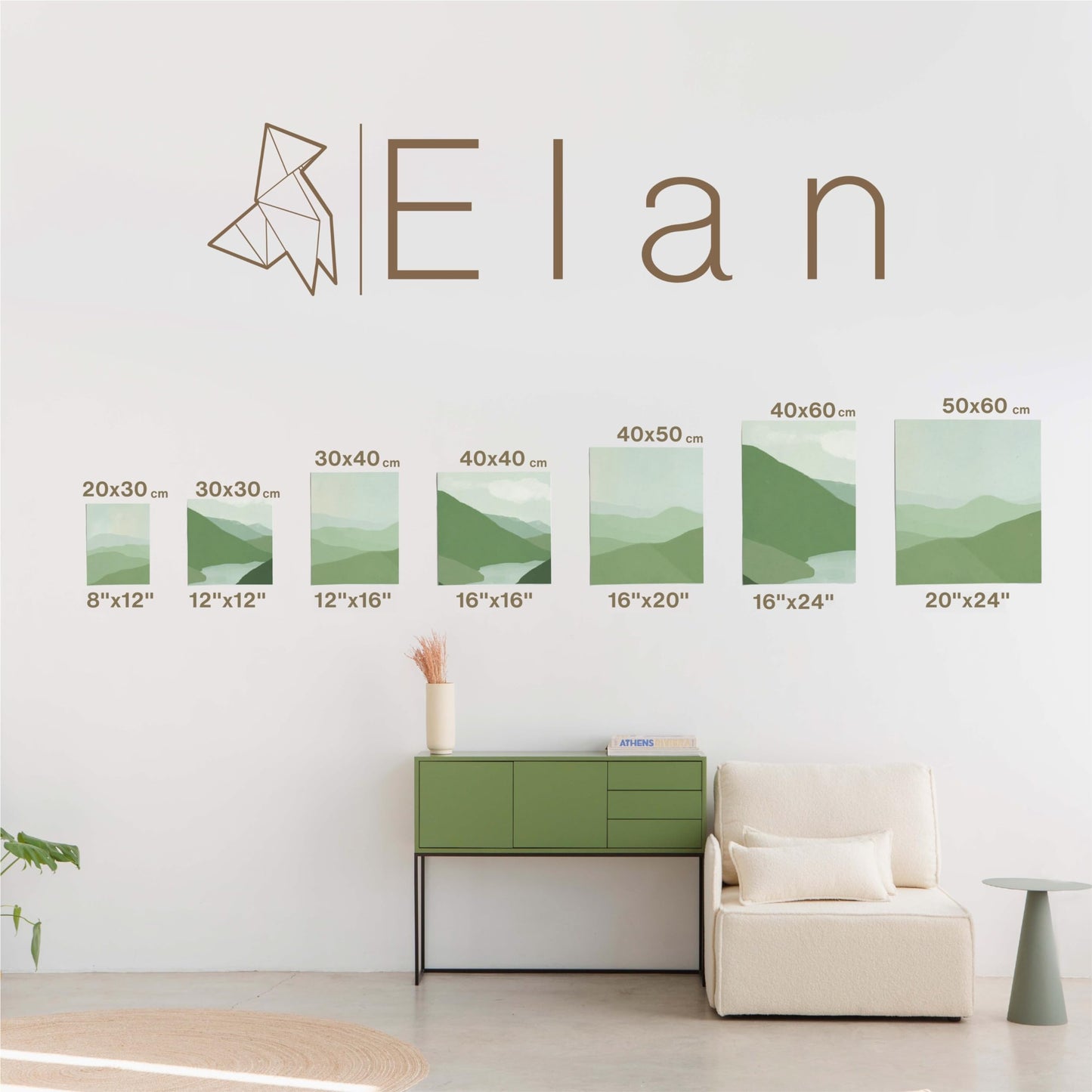 Elan Cotton Canvas Panels for Painting 40x50 CM, 6-Pack Acid-Free Art Canvases for Painting, Triple Primed Blank Canvases for Art, 40x50 Canvas Boards