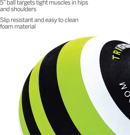 Trigger Point Performance Foam Massage Ball for Deep-Tissue Massage, MB5 (5-inch) -5"L x 5"W x 5"H