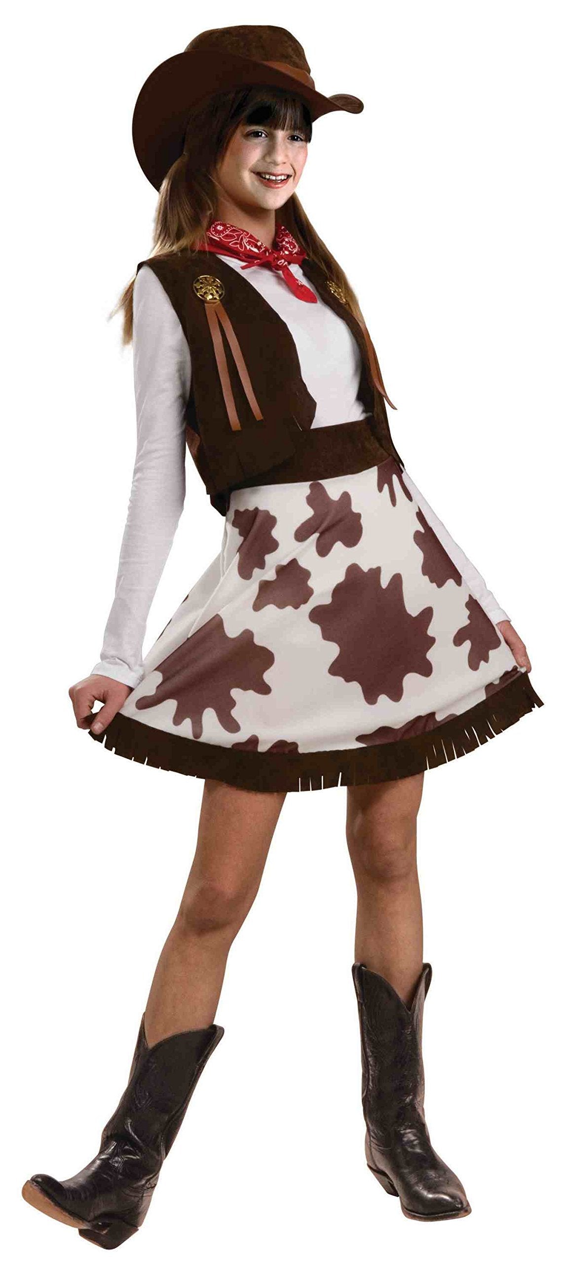Rubies Cowgirl Costume Dress for Kids, Girl's Small