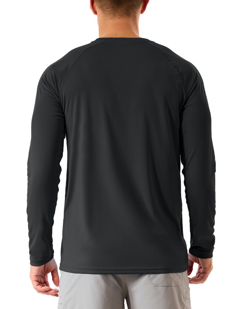 KINSWT Men's Sun Protection Shirts UPF 50+ Long Sleeve Swim Shirts UV SPF Quick Dry Lightweight Rash Guard