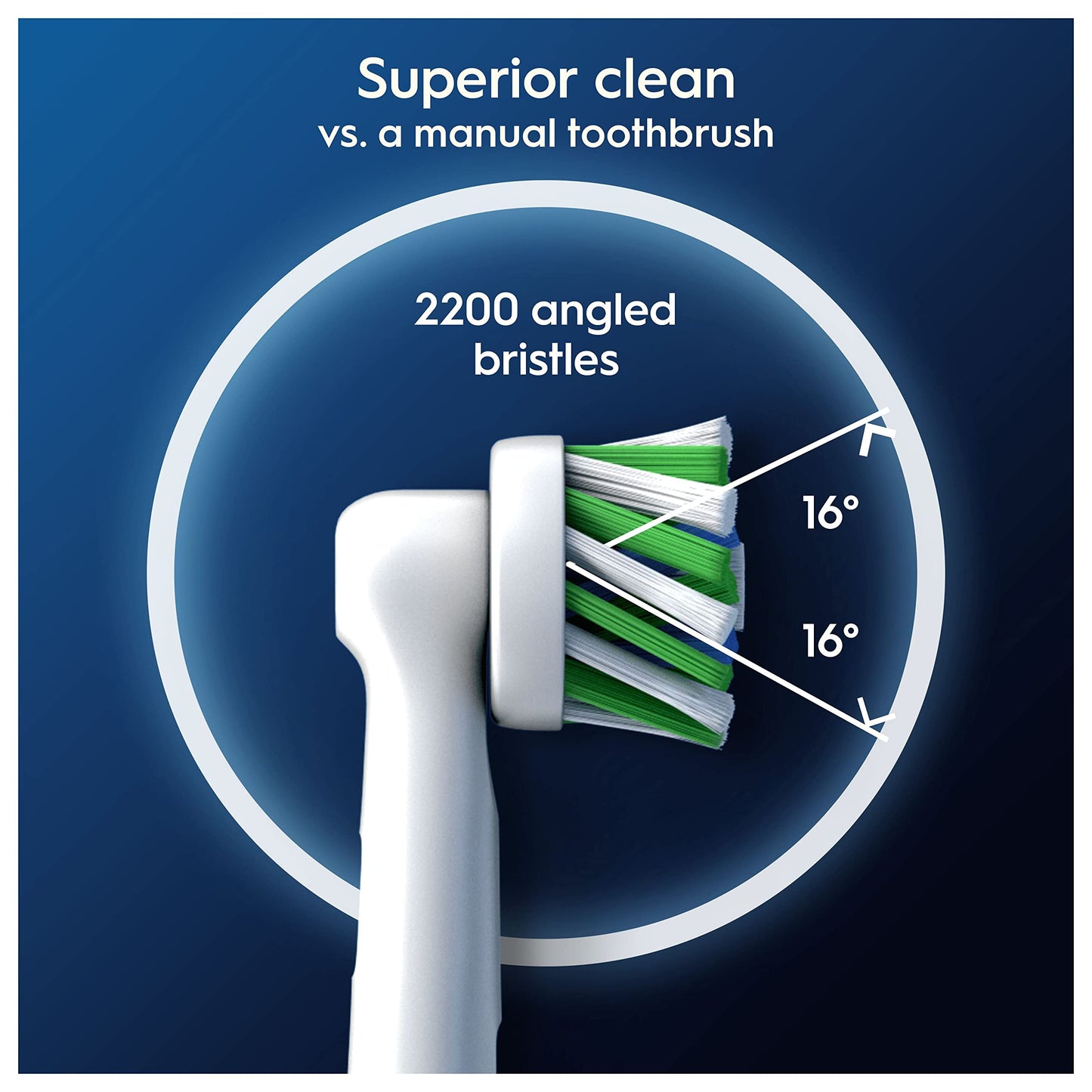 Oral-B Pro Cross Action Electric Toothbrush Head, Oral B Electric Toothbrush Heads, X-Shape and Angled Bristles for Deeper Plaque Removal, Pack of 8 Toothbrush Heads, Oral B Replacement Heads, White