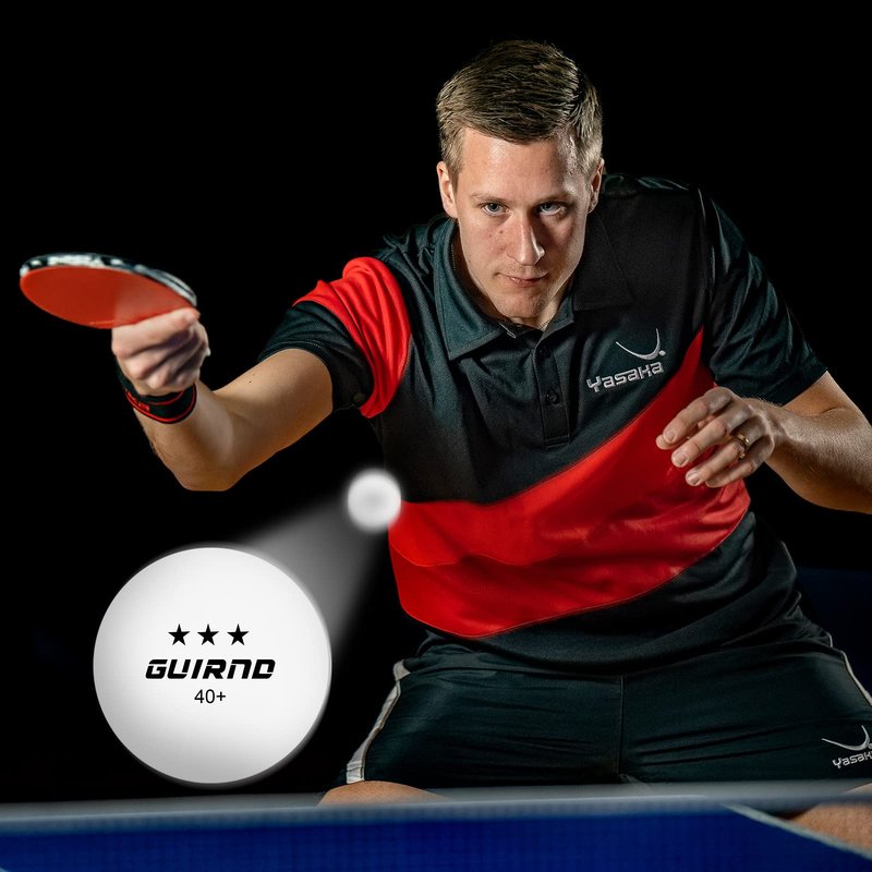 Guirnd 20 Pack Ping Pong Balls, 3 Star Table Tennis Balls, 40+ Pong Ball Competition and Recreational Play, Abs Ping Pong Ball, Games, DIY