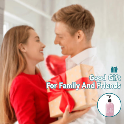 COHOSEGE Glass Soap Dispenser Set 2 Pack,16 Oz Dish Soap Dispenser for Kitchen Sink,Pink Kitchen Accessories and Kitchen Decor,Pink Decorations and Kitchen Utensils for Kitchen